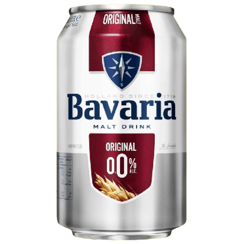 BAVARIA PREMIUM ORIGINAL NON ALCOHOLIC BEER CAN 330ML (IMPORTED) Main Image